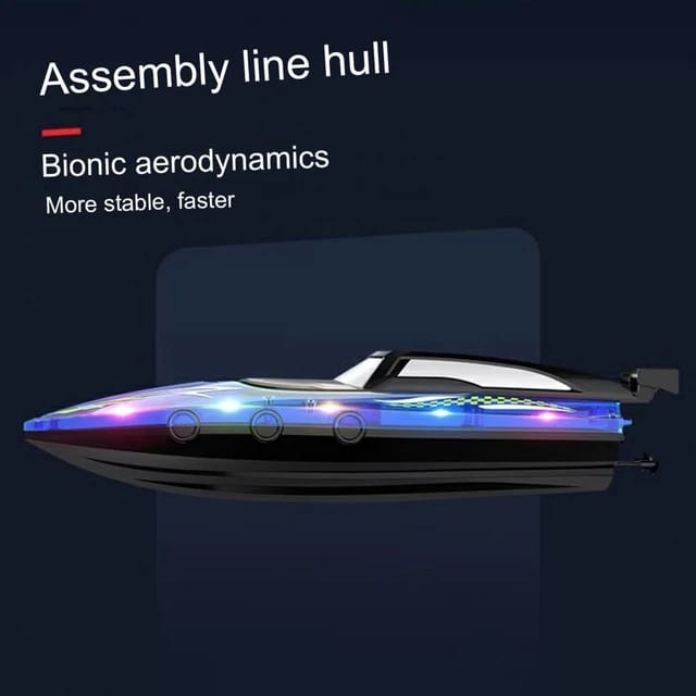 2.4Ghz Toy Remote Boat Airship High Speed Boat Kids Water Toys Outdoor Toys Summer Gifts For Kids Waterproof Electric Toy Boat