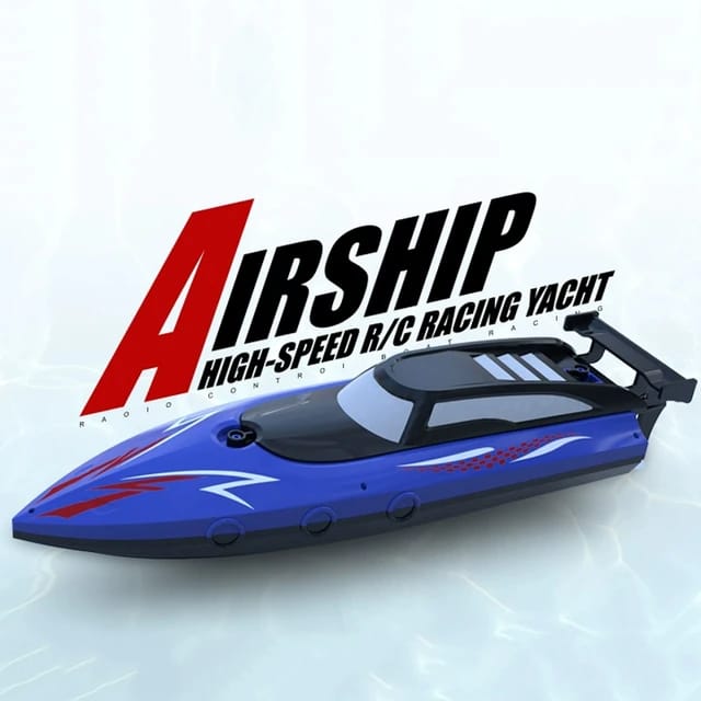 2.4Ghz RC Boat Airship High Speed Boat Kids Water Toys Outdoor Toys Summer Gifts For Boys Waterproof Rechargeable
