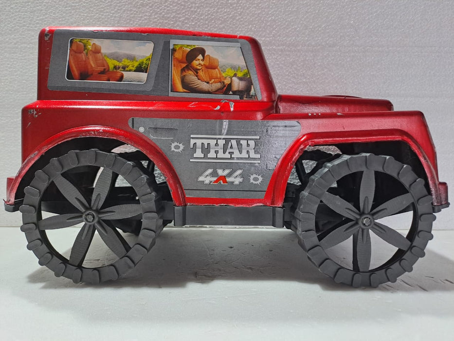 THAR 1:14 STATIC MODEL MOVING WHEELS FIBER GLASS BODY (RED / BLACK)