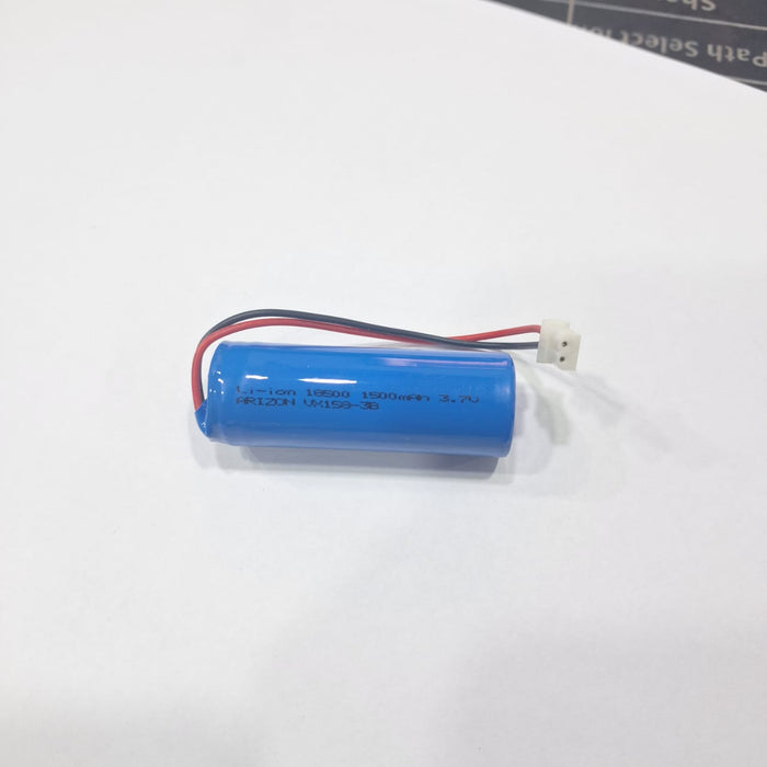 3.7V 1500MAH 18500 LI-ION BATTERY (WITH WIRE)