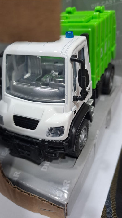 DIE CAST 1:64 RC PULL BACK TRASH/WASTE BIN TRUCK 6461