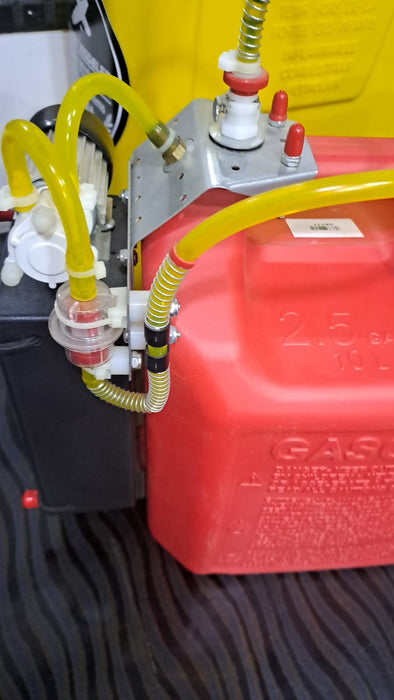 JERSEYMODELER 2.5RHP & 2.5DLE (2.5 GALLON) CAN WITH HIGH FLOW DLE PUMP FOR GAS, SMOKE, KERO OR DIESEL