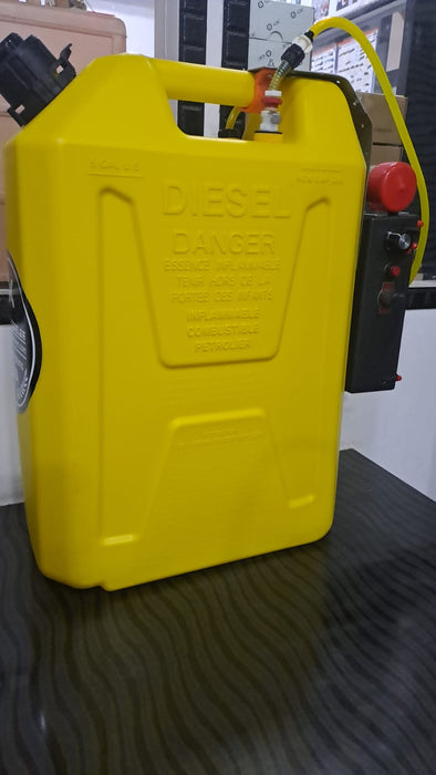JERSEYMODELER 5 GALLON CAN WITH HIGH FLOW DLE PUMP FOR GAS, SMOKE, KERO OR DIESEL