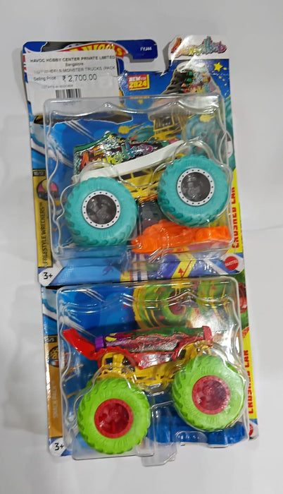 HOT WHEELS MONSTER TRUCKS (PACK OF 2) DIECAST (9C4K)