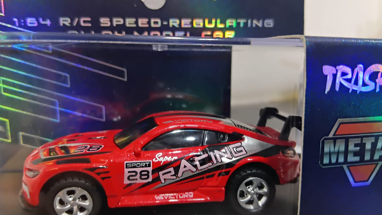 MINI RC CAR SMALL POCKET (SPORTS RACING VICTORY 28) 1:64 SCALE MODEL HG4-107