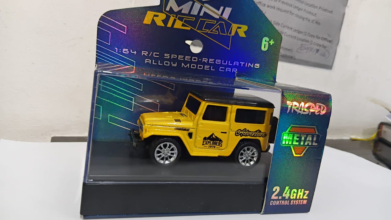 MINI RC CAR SMALL POCKET (ADVENTURE 1970) 1:64 SCALE MODEL HG4-106