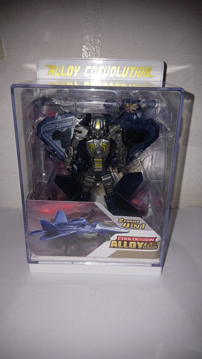 DIE CAST TRANSFORMING ROBOT TOYS DUAL ALLOY DEFORM METALBOY WITH F22 VS GALE