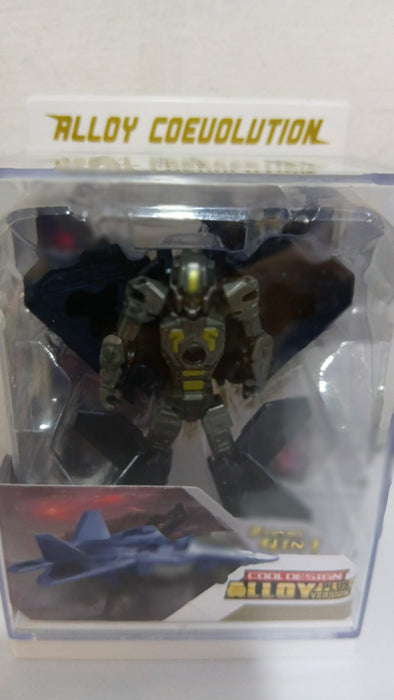 DIE CAST TRANSFORMING ROBOT TOYS DUAL ALLOY DEFORM METALBOY WITH F22 VS GALE