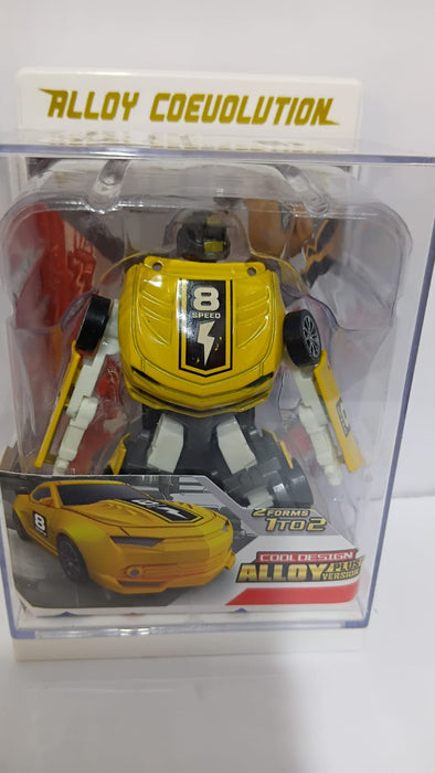 DIE CAST TRANSFORMING ROBOT TOYS DUAL ALLOY DEFORM METALBOY WITH WASP VS SUN ROCK