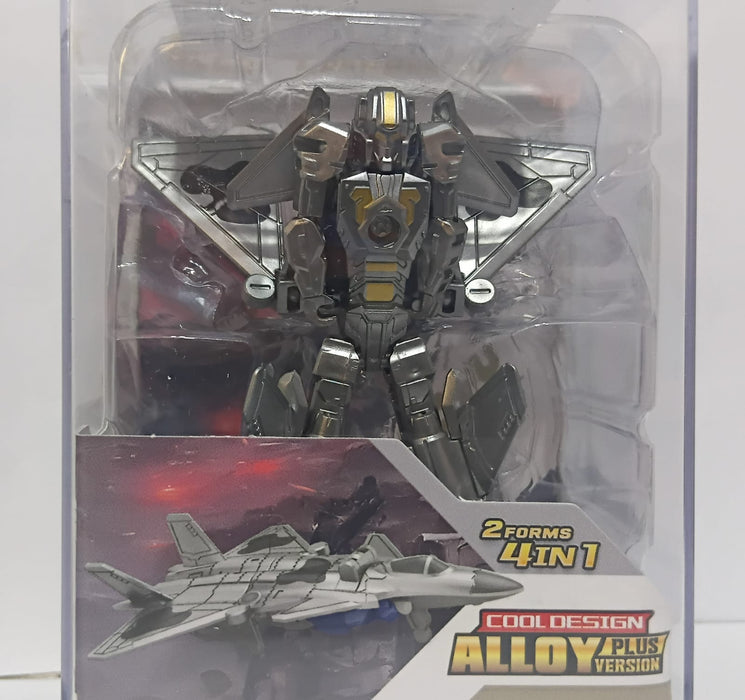 DIE CAST TRANSFORMING ROBOT TOYS DUAL ALLOY DEFORM METALBOY WITH J20 VS STORM