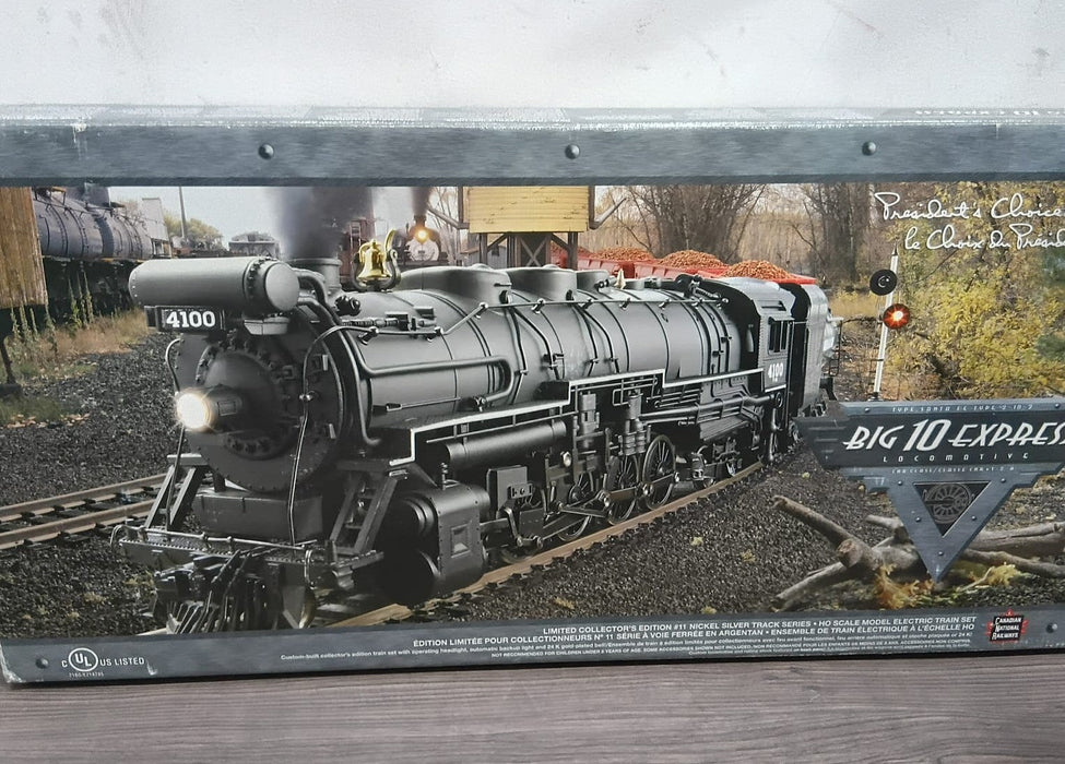 HO SCALE TRAIN BIG 10 EXPRESS SANTA FE LOCO 2-10-2 CN MODEL ELECTRIC