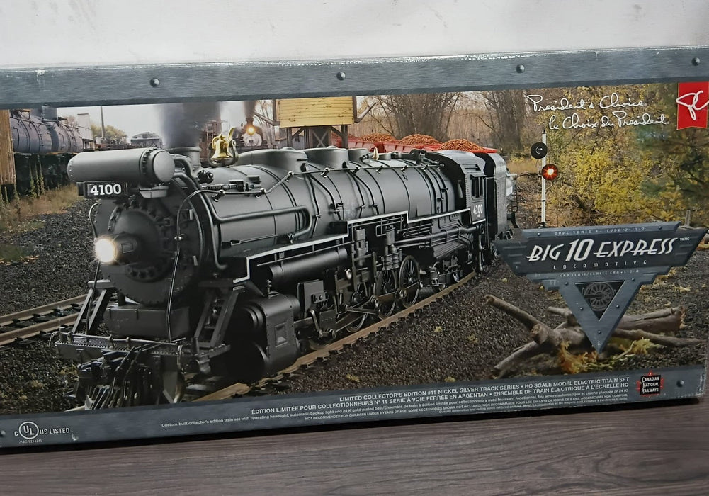 HO SCALE TRAIN BIG 10 EXPRESS SANTA FE LOCO 2-10-2 CN MODEL ELECTRIC