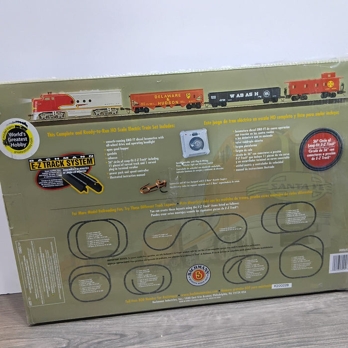 BACHMANN SANTA FE FLYER HO-SCALE (1:87) READY-TO-RUN ELECTRIC STARTER SET -00647