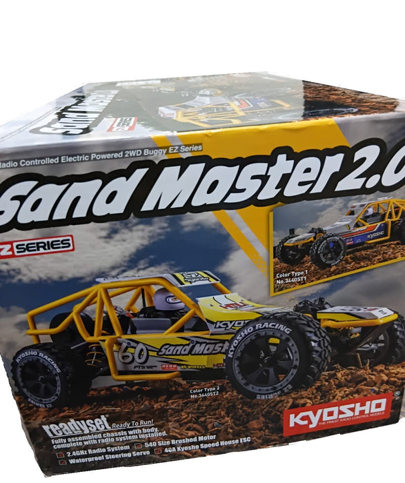 Kyosho 1/10 2WD Sand Master 2.0 CT2 EZ Series RTR RC Buggy – Ready to Run Off-Road Desert Racer