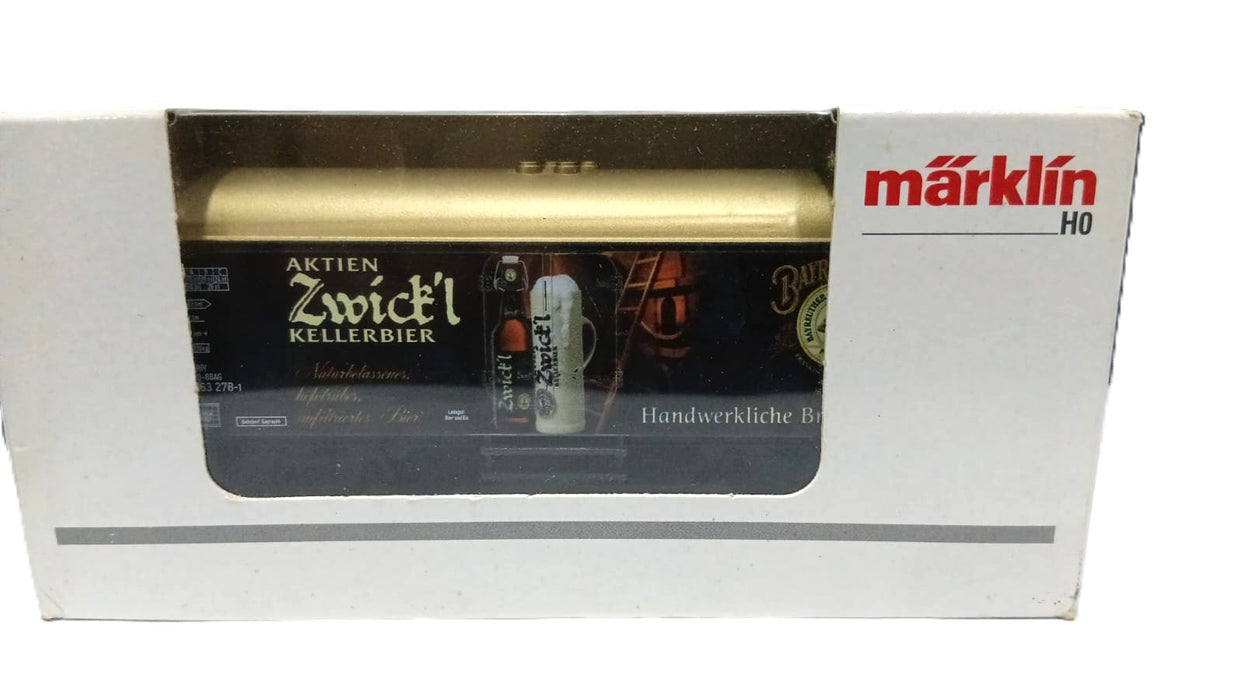 MARKLIN H0 44212 1/87 SCALE ZWICK'l KELLERBIER REFRIGERATED BEER CAR