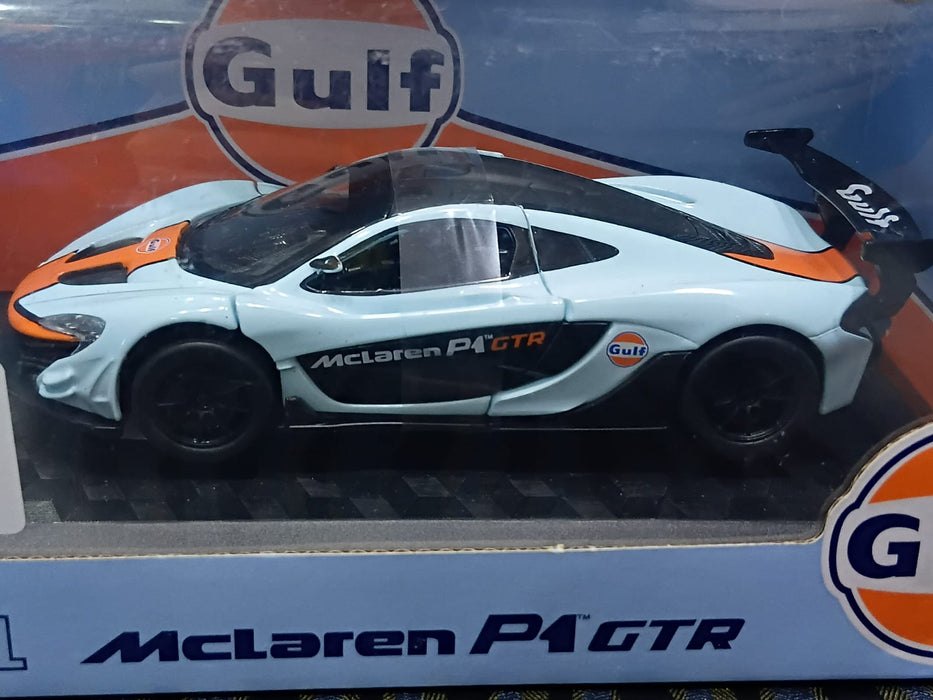 CCA GULF 1:31 MCLAREN P1 GTR DIECAST MODEL 88444F CAR SKY BLUE