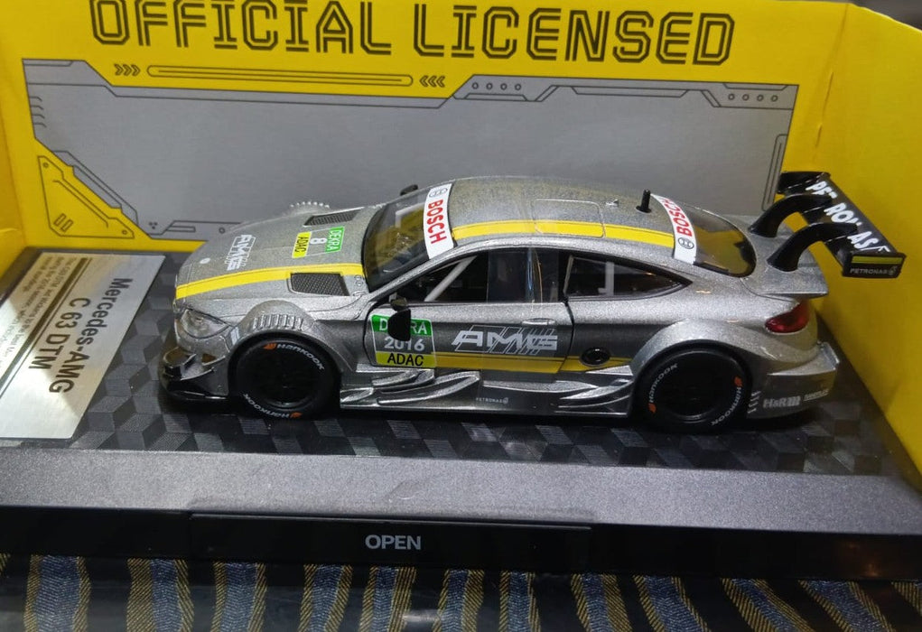 CCA 1:32 MERCEDES-AMG C 63 DTM DIECAST MODEL  88447 CAR SILVER