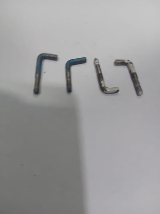 THREADED L HOOKS 3MM ROD (PACK OF 4)