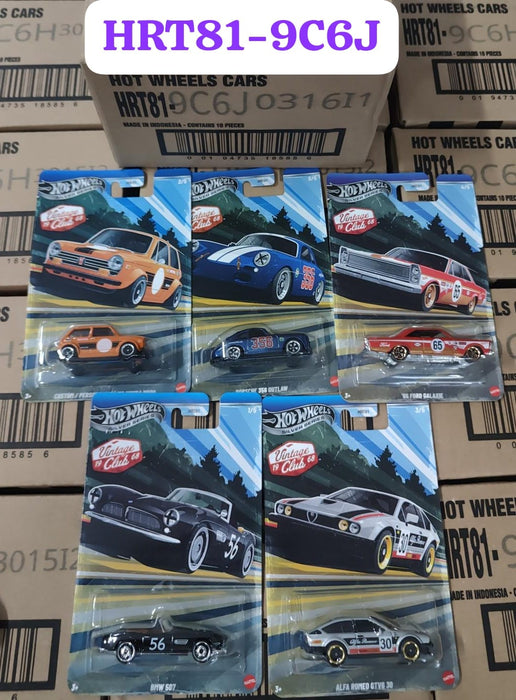 Hot Wheels Vintage Club '68 Silver Series Die-Cast Cars Set, 10-Pack HRT81-9C6J