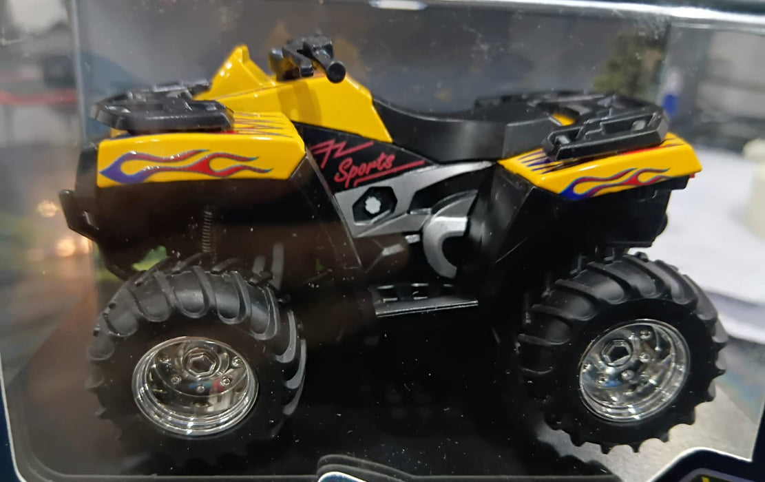 MINI RC CAR SMALL POCKET 1:64 SPEED REGULATING ALLOY MODEL HG4-426 YELLOW