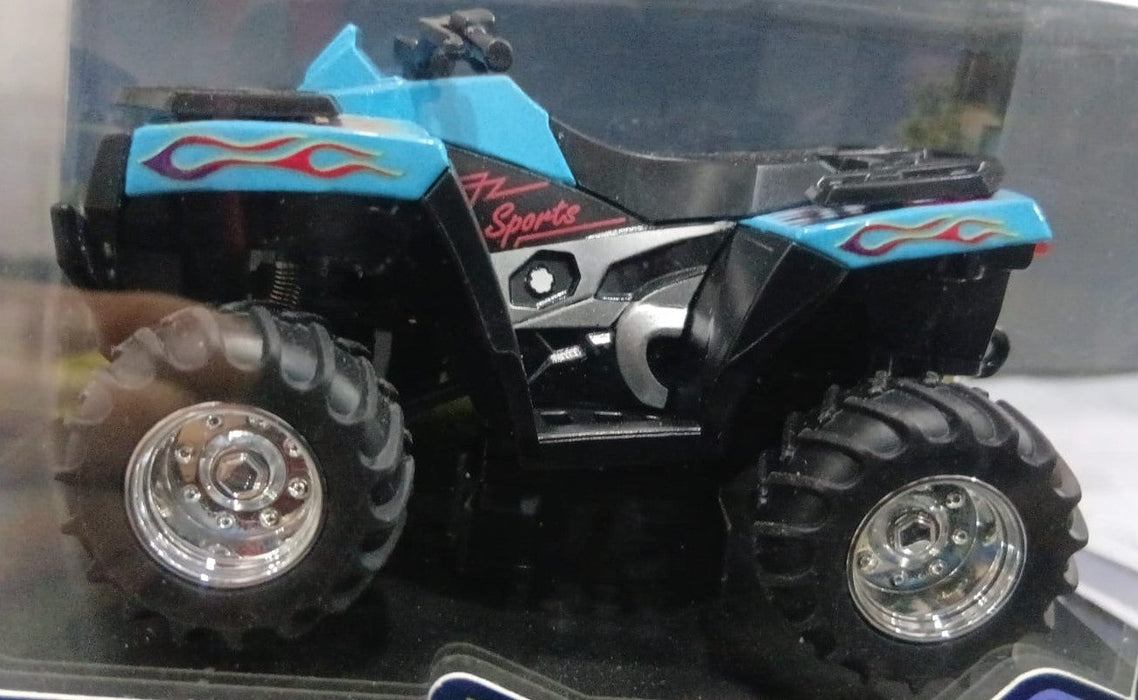 MINI RC CAR SMALL POCKET 1:64 SPEED REGULATING ALLOY MODEL HG4-426 BLUE