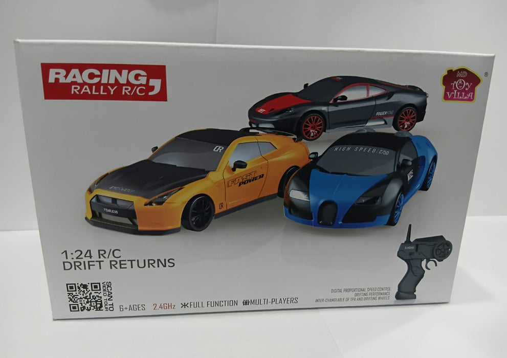 RACING RALLY SC24A05-1 1/24 2.4GHZ 4WD R/C DRIFT CAR ORANGE COLOR