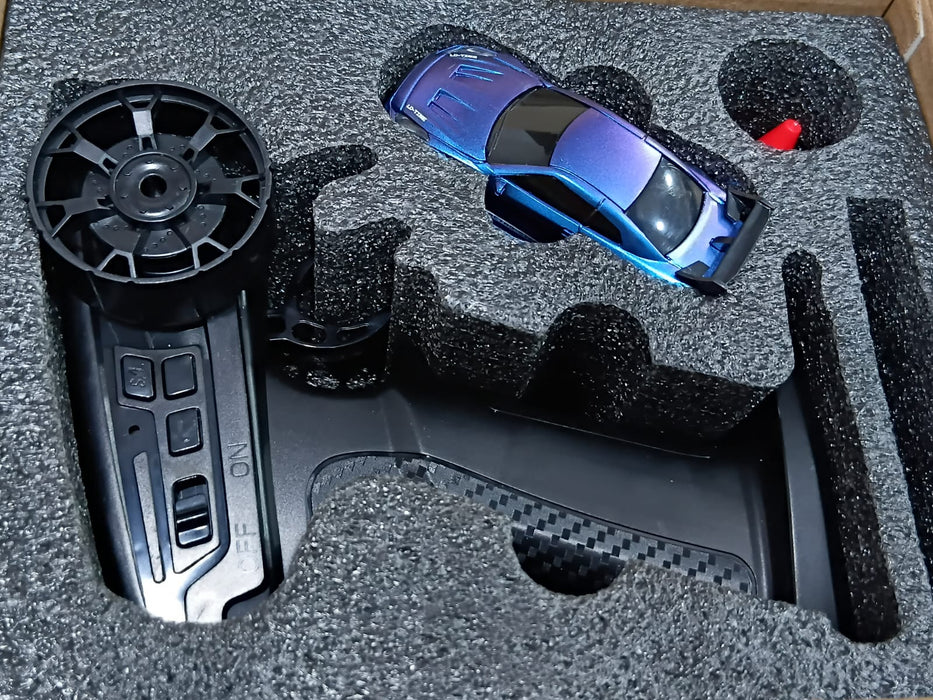 MINI R/C 3601 1:64 2.4GHZ RTR HEADLAMP CHASSIS LIGHT DRIFT CAR BLUE COLOR