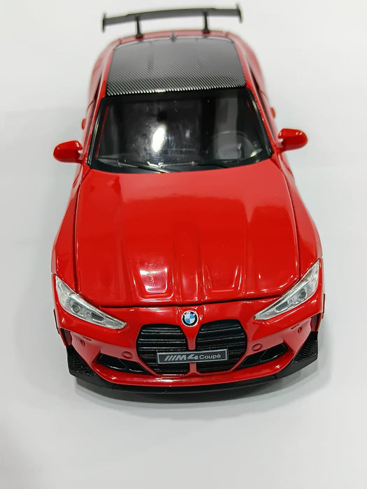 BMW M4 1/32 XA3228-B WITH PULL BACK LIGHT FUNCTIONS ALLOY DIECAST MODEL CAR RED COLOR
