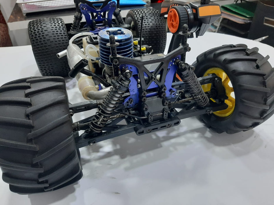 HSP NITRO CAR  1/10 MONSTER TRUCK 4WD F8E-RACING RC CAR RTR (QUALITY  PRE OWNED)
