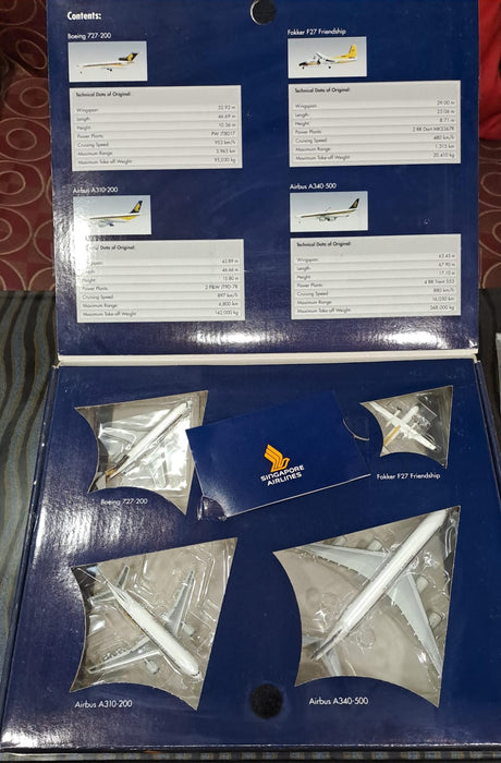THE SINGAPORE AIRLINES HERITAGE SERIES 3-THE ESSENTIAL MODEL PLANE COLLECTION