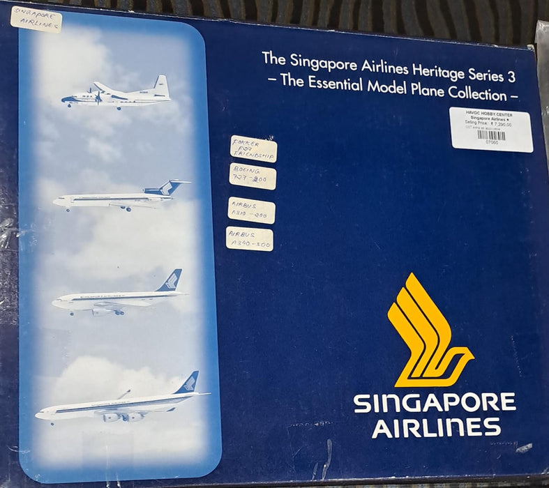 THE SINGAPORE AIRLINES HERITAGE SERIES 3-THE ESSENTIAL MODEL PLANE COLLECTION