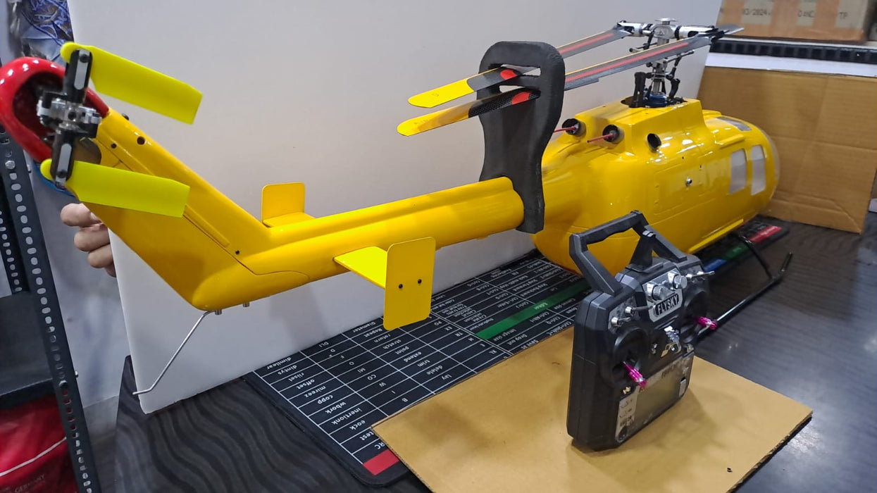 RC ELECTRIC HELI 500 SCALE BODY  BO-105 WITH ALIGN MECHANICS-RTF