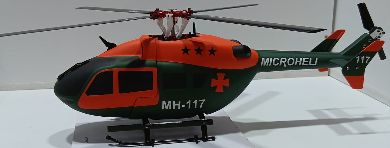 GOOSKY LEGEND S2 CNC CARBON EDITION – RTF MODE 2 WITH CNC CARBON BLADES & AIRBRUSH FIBREGLASS EC145 SCALE UPGRADE VERSION