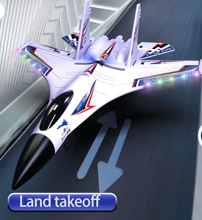 RC AIRPLANE J11-PRO STUNT JET RTF 6 CH BRUSHLESS MOTOR WITH GYRO STABILIZER WHITE