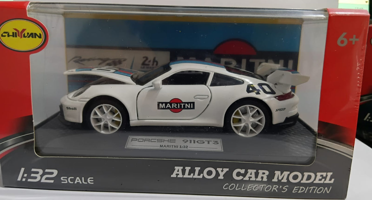 DIECAST PORSCHE 911 GT3 MARITNI 1:32 SCALE MODEL CAR (F21008-1)