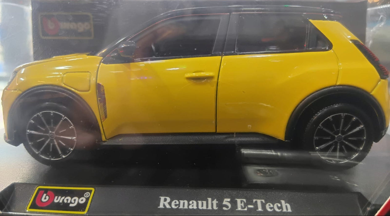 BBURAGO 18-91113YL 1/24 RENAULT 5 E-TECH DIE-CAST