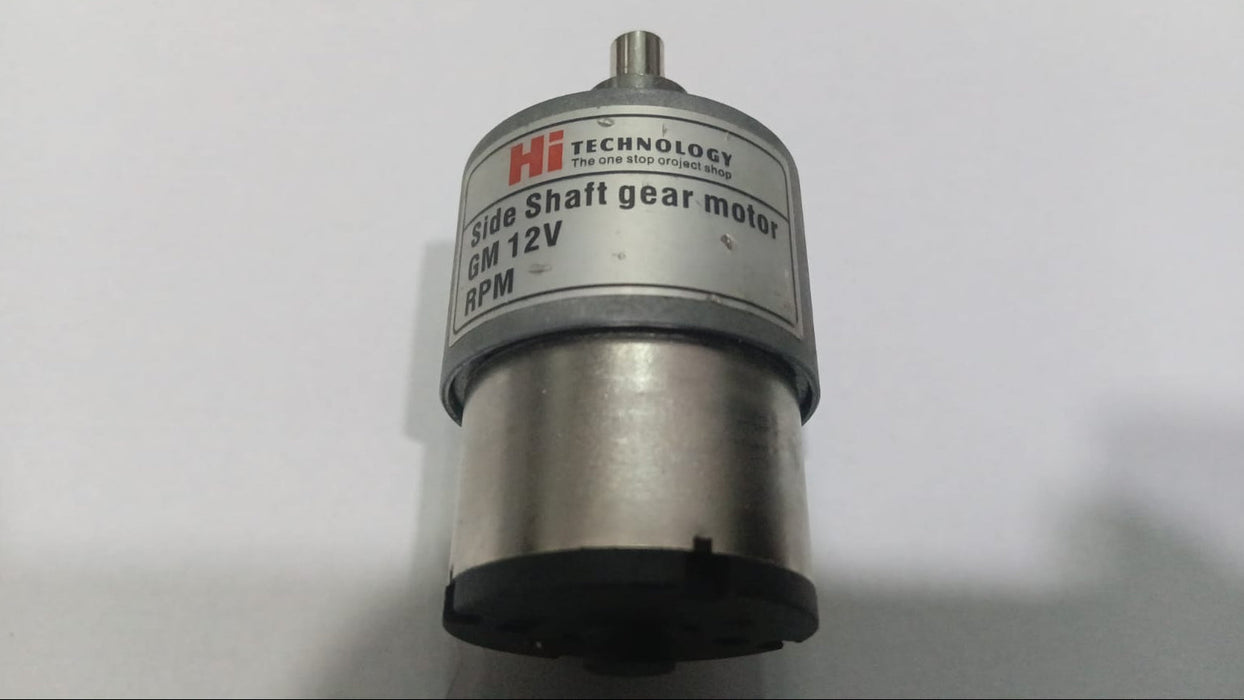 HI-TECHNOLGY SIDE SHAFT GEAR MOTOR GM 12V RPM-10