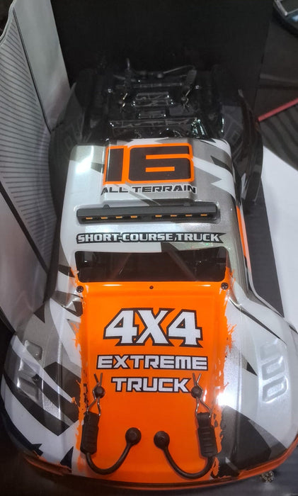 TORNADO HOSPEED HS16-81 1/16 4WD 2.4G IPX4 WATERPROOF LVL SHORT COURSE TRUCK ORANGE WHITE