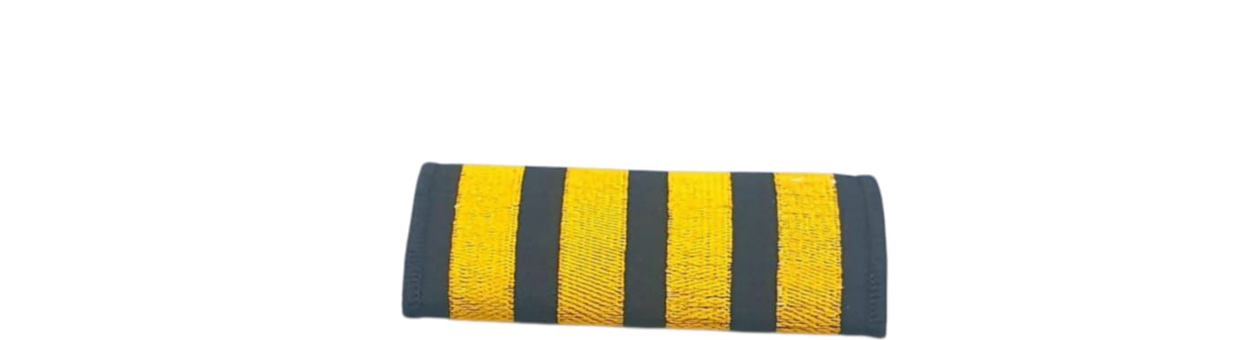 EMBROIDERY LUGGAGE HANDLE WRAPS 4 STRIPES