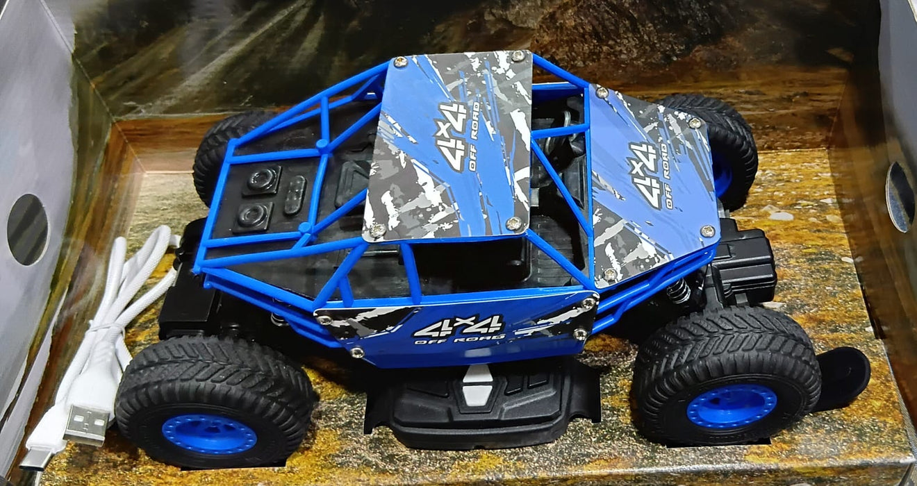 MIRANA DUSTER REMOTE 2WD, SCALE 1:20, ALL TERRAIN VEHICLE REMOTE CONTROL, 2.4 GHZ REMOTE CONTROL RANGE, 1200 MAH BATTERY, C-TYPE RECHARGEABLE BATTERY, 1.5*POWERFULL BOOST (BLUE)