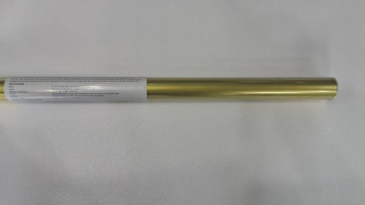 AEROKOTE LITE COVERING FILM  RICH GOLD  2 METER X 80 CMS