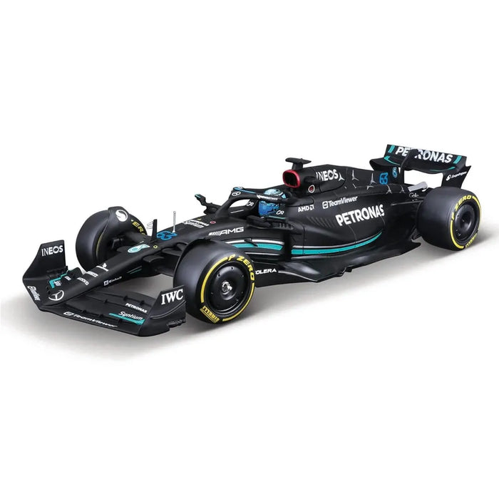 BBURAGO MERCEDES AMG F1 W14 E PETRONAS  PERFORMANCE NO 63 GEORGE RUSSELL 1/24 DIE CAST 18-28028R