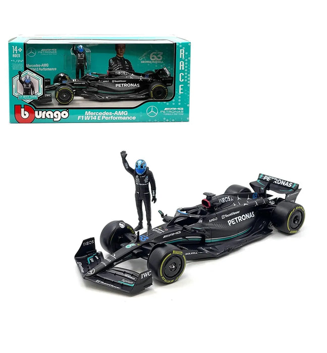 BBURAGO 1/24 MERCEDES-AMG F1 W14 E PERFORMANCE SACLE DIECAST MODEL