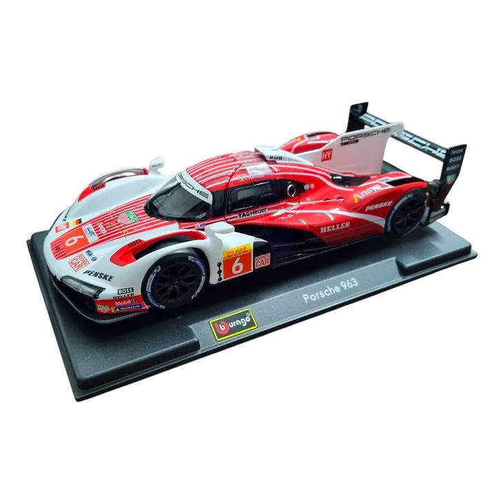 BBURAGO RACE 2023 PORSCHE 963 1/24 SCALE DIECAST MODEL