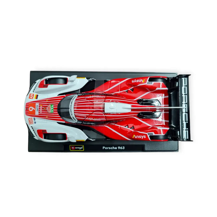 BBURAGO RACE 2023 PORSCHE 963 1/24 SCALE DIECAST MODEL