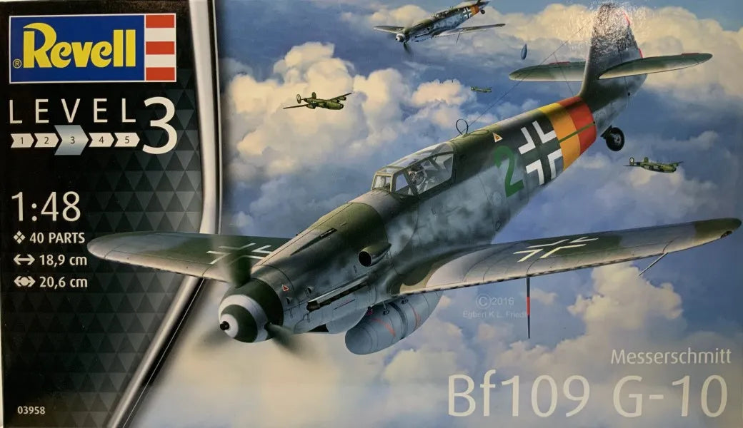REVELL MESSERSCHMITT BF109 G-10 1/48 SCALE PLASTIC&nbsp;MODEL&nbsp;KIT 03958