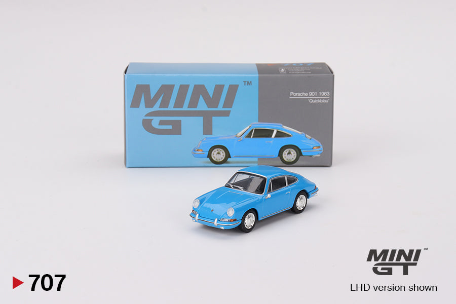 MINI GT 1/64 SCALE PORSCHE 9011963 (QUICKBLAU) NO:707