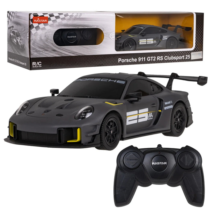 RASTAR PORSCHE 911 GT2 RS CLUBSPORT 25 99700 RC CAR 1/24 SCALE (GREY)
