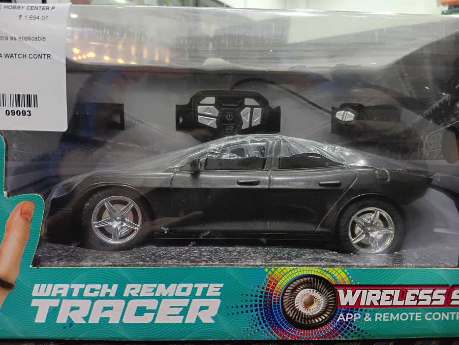 MIRANA WATCH CONTROL TRACER RC CAR HAND & APP CONTROL WITH BLUETOOTH SPEAKER C-TYPE CHARGING HIGH SPEED RACING ( GREY )