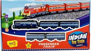 CENTY TOY TRAIN PASSENGER TRAIN WITH COACHES & RAILWAY TRACK 19N
